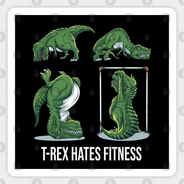 T-Rex Hates Fitness Magnet by BDAZ